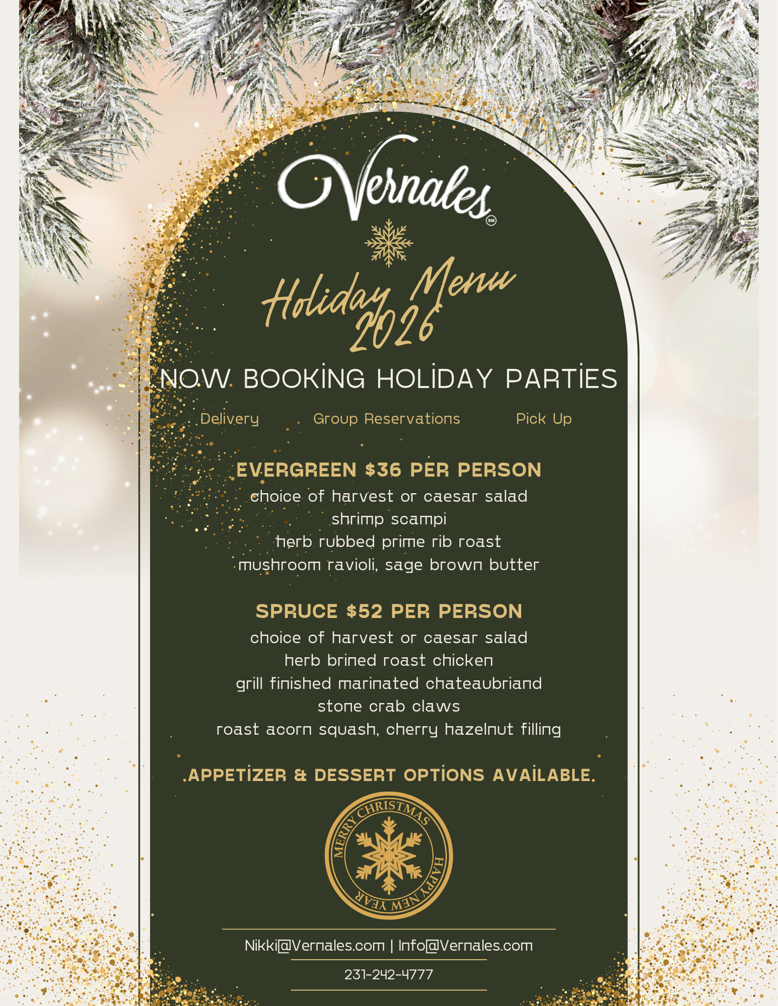 Holiday Menu